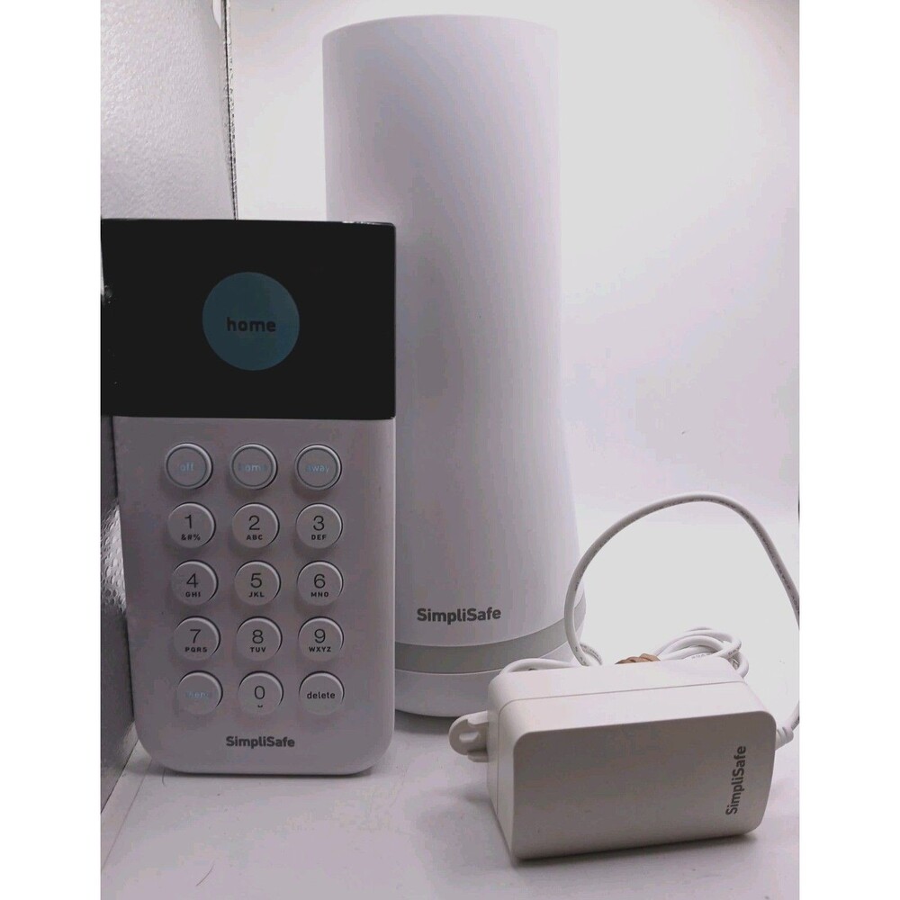 SimpliSafe SSBS3 WiFi Base Station & Wireless Keypad Home Security  Tested Works